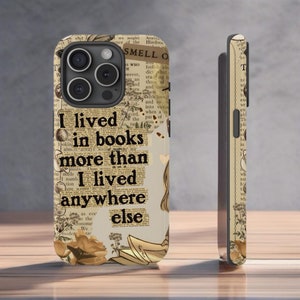 Vintage Book Collage Phone Case, Book Lover Design for iPhone 15, 14, 13, 12, etc.