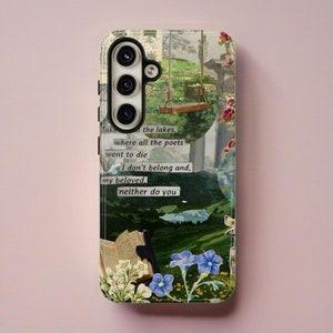 Vintage Granola Girl Collage Phone Case, Nature-Themed, Perfect Girl Scout Gift for Samsung Galaxy S24/S23/S22/S21
