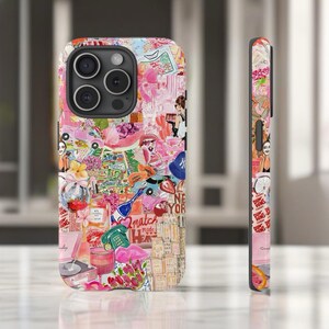Cute and Preppy Aesthetic Collage Phone Case for iPhone 15, 14, 13, 12, etc.