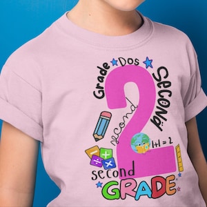 2nd Grade T-shirt, Back to School Shirt, First Day of Second Grade Shirt, Second Grade Shirt, Second Grade Kids, 2nd Grade Shirt, Kids Tee