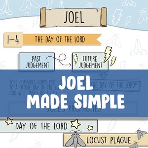 Book of Joel Made Simple Printable - Old Testament Made Simple Bible Study Guide Easy To Use Bible Study Bible Notes