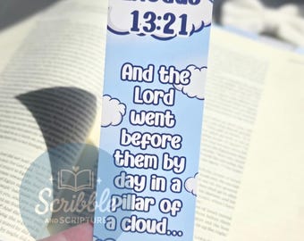 Esodo 13:21 Colonna di nube e fuoco Segnalibro cristiano Studio biblico Regalo cristiano