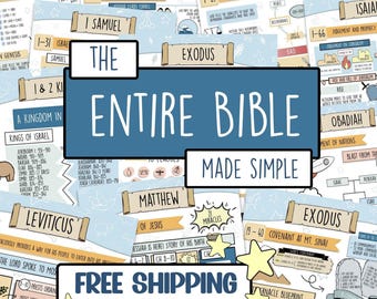 Entire Bible Made Simple Bible Study Guide Bible Study Guide Pages | Illustrated Bible Notes