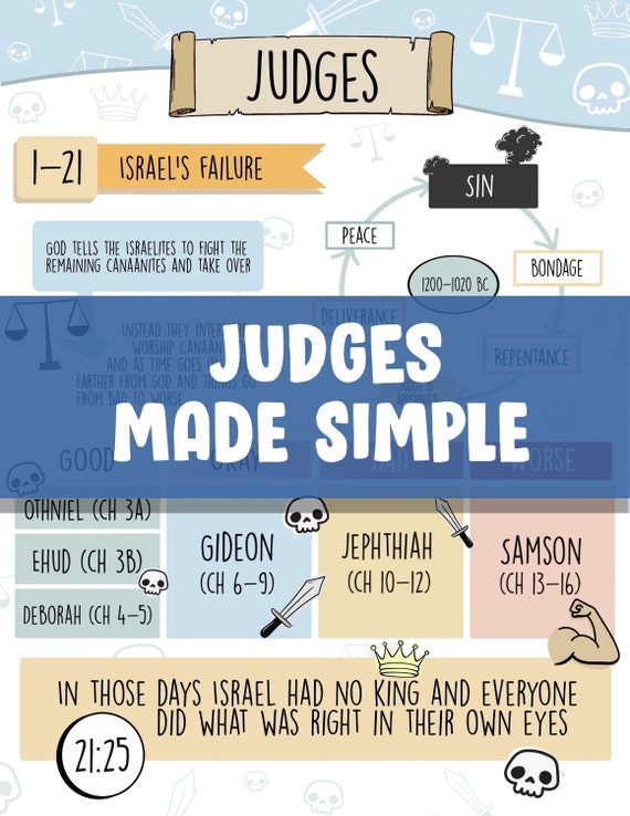 Book of Judges Made Simple Printable Old Testament Made Simple
