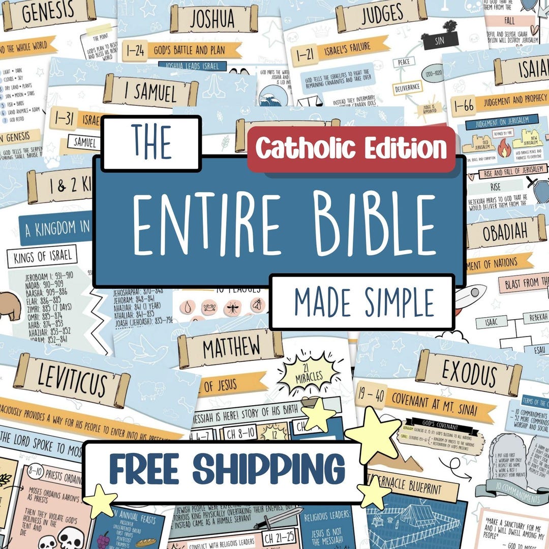 Entire Catholic Bible Made Simple Bible Study Guide Catholic Bible ...