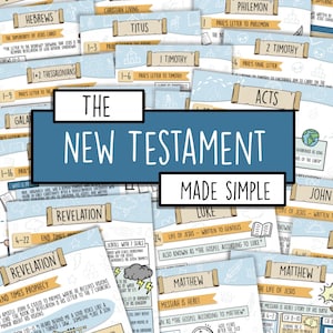 New Testament Made Simple Bible Study Guide Easy To Use Bible Study Bible Notes