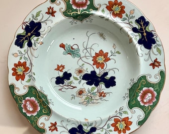 Antique Morley & Ashworth England Ironstone Bowl 19th C. Imari