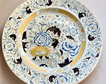 Antique Burleigh Ware Gordon England Imari Charger Large 1851
