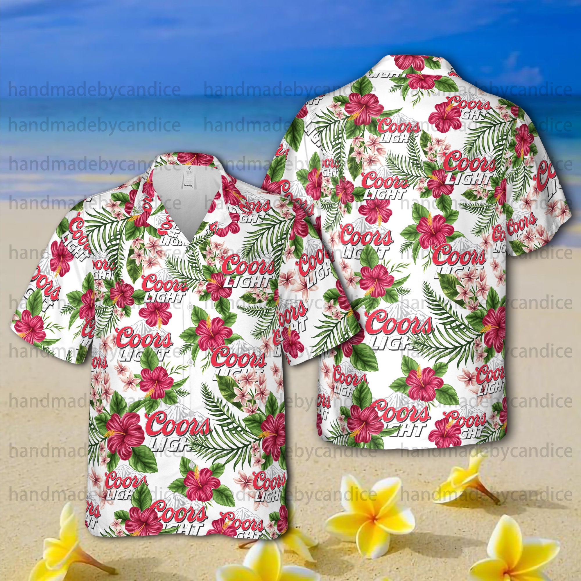 CCOORS Light Unisex Hawaiian Shirt, CCOORS Light Beer Button Up Shirt