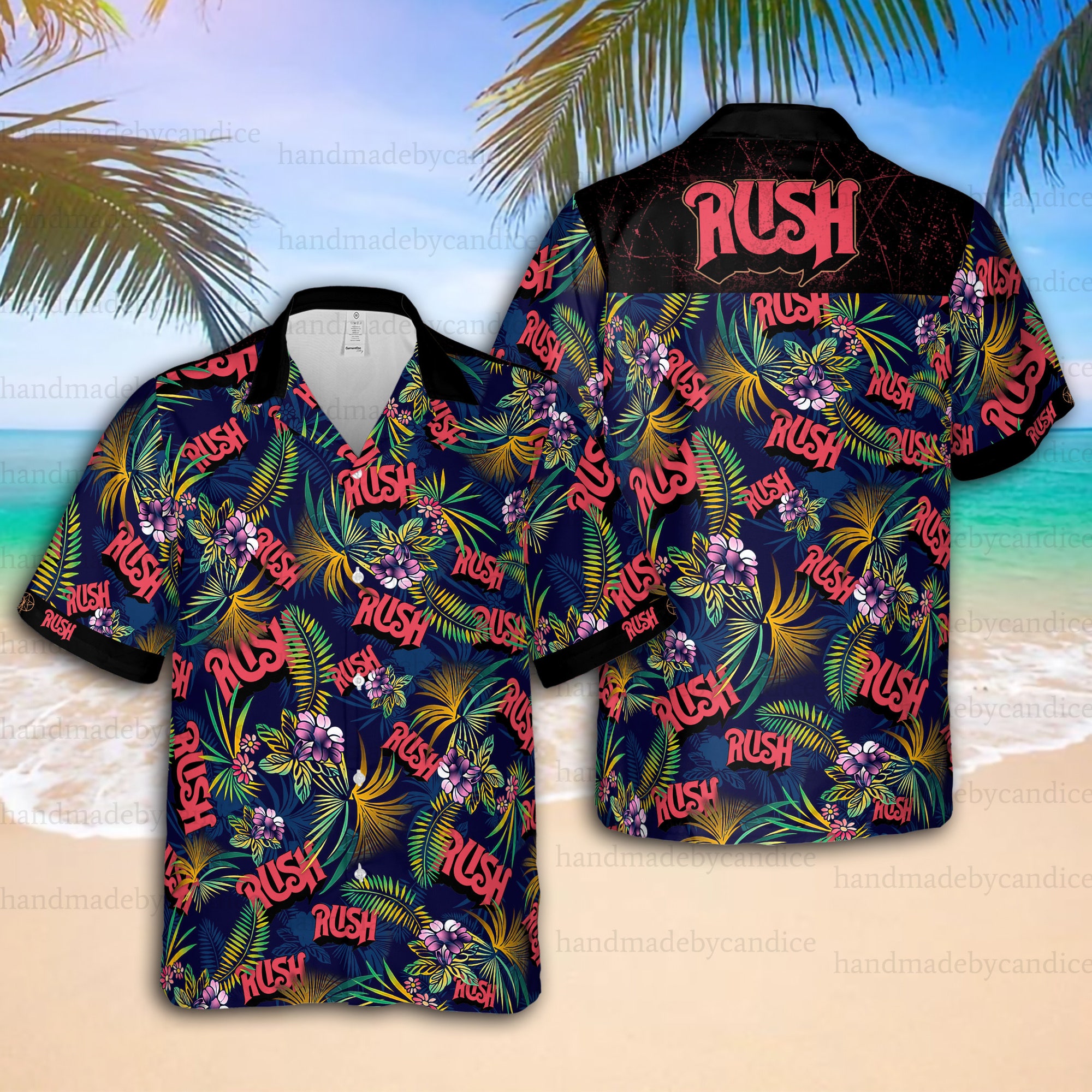 Discover Rush Band Hawaiian Shirt