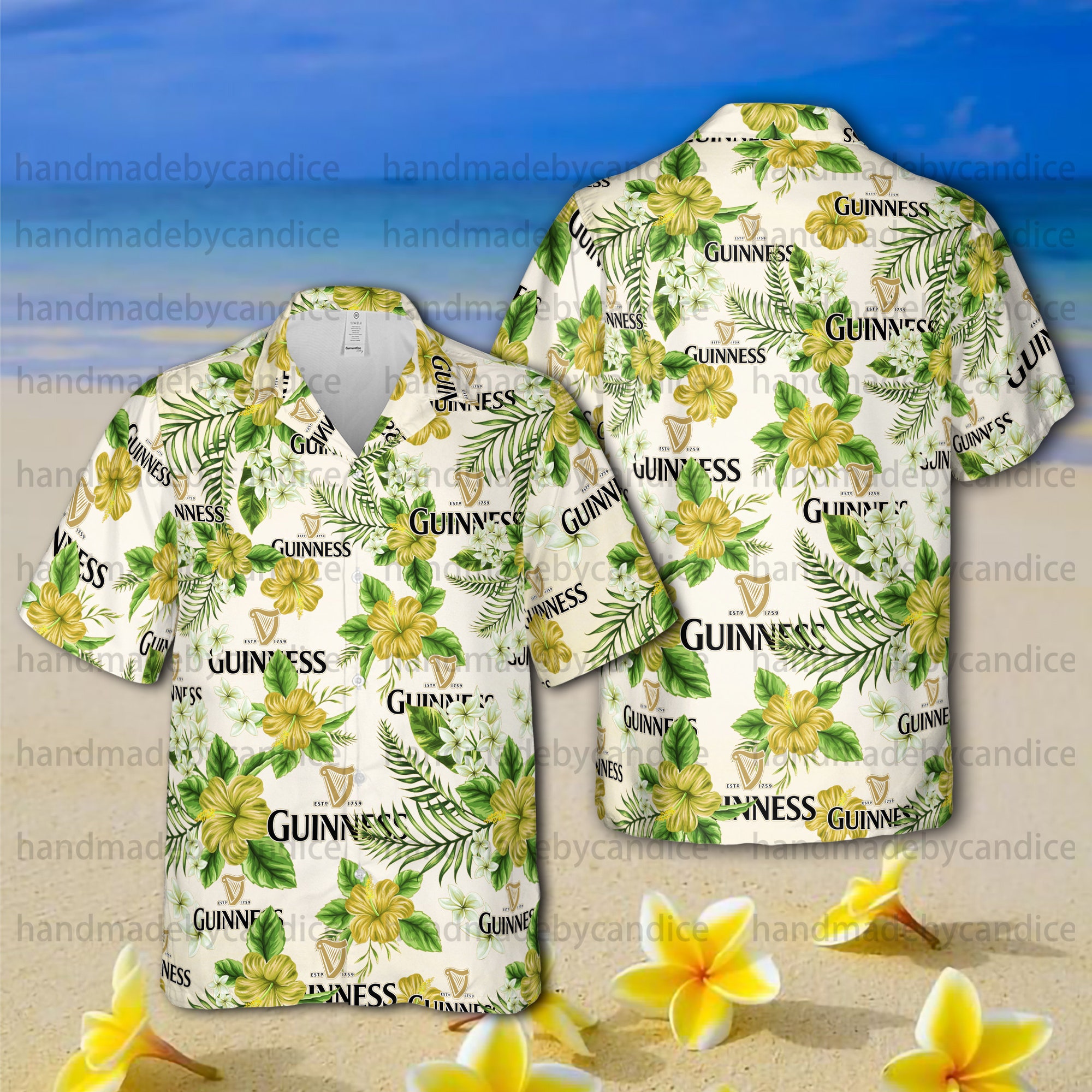 Discover Guinness Draught Unisex Hawaiian Shirt, Guinness Button Up Shirt