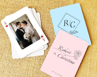 Custom Wedding Guest Book Playing Cards – Personalized Message Deck for Guests to Write Wishes – Unique Wedding Memory Keepsake