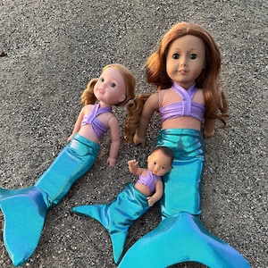 American girl mermaid outfit top