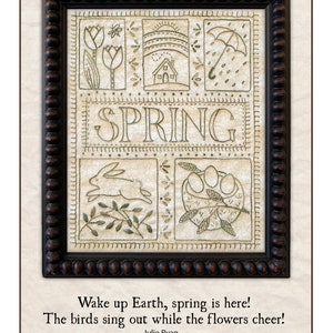 Spring Sampler hand embroidery pattern