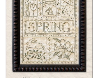 Spring Sampler hand embroidery pattern