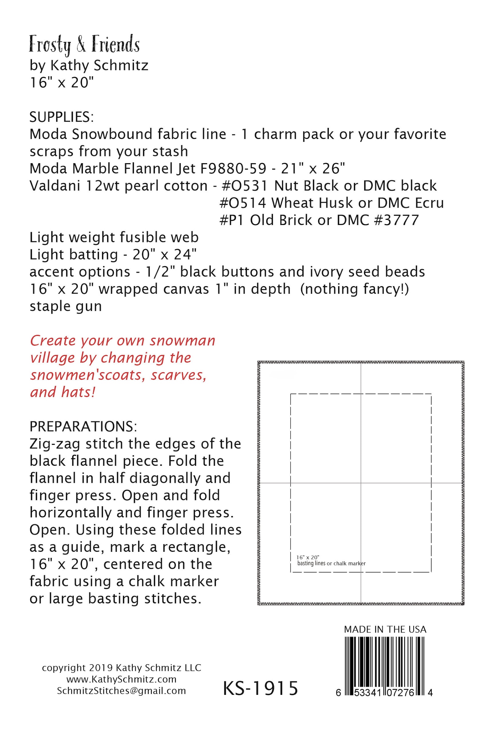 Frosty and Friends Appliqué and Embroidery Pattern With Snowmen and ...