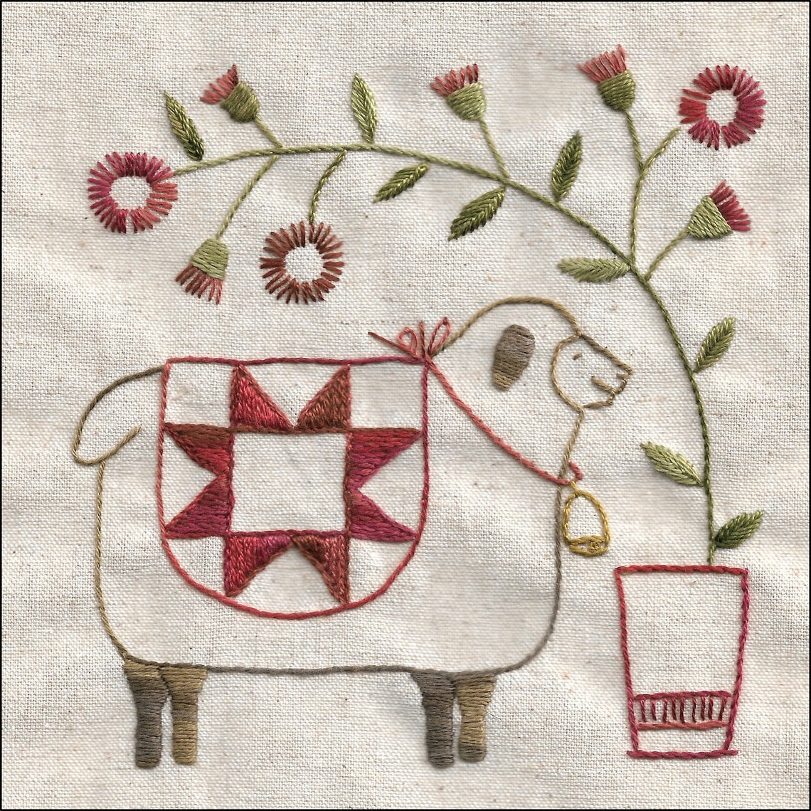 Ewe Pattern 63 Wooly Ewe and Embroidery Pattern - Etsy