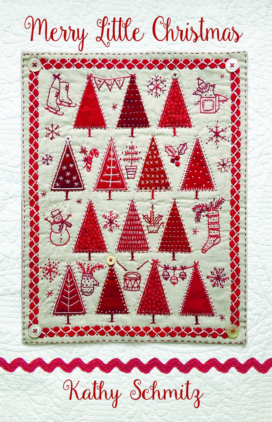 Merry Little Christmas Hand Embroidery PDF Pattern - Etsy
