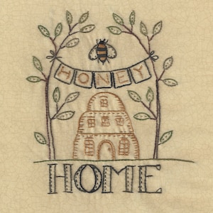 One Stitch at a Time design - My Honey Home embroidery pattern