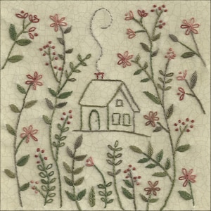 One Stitch at a Time design - Garthwick Garden embroidery pattern
