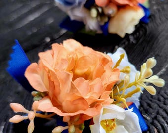Artificial Flower Corsage Boutonniere Set, Wristband, Wedding Reception Accessory(302)