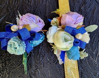 Corsage & boutonniere set for prom, graduation, performance events, wedding. (#5)