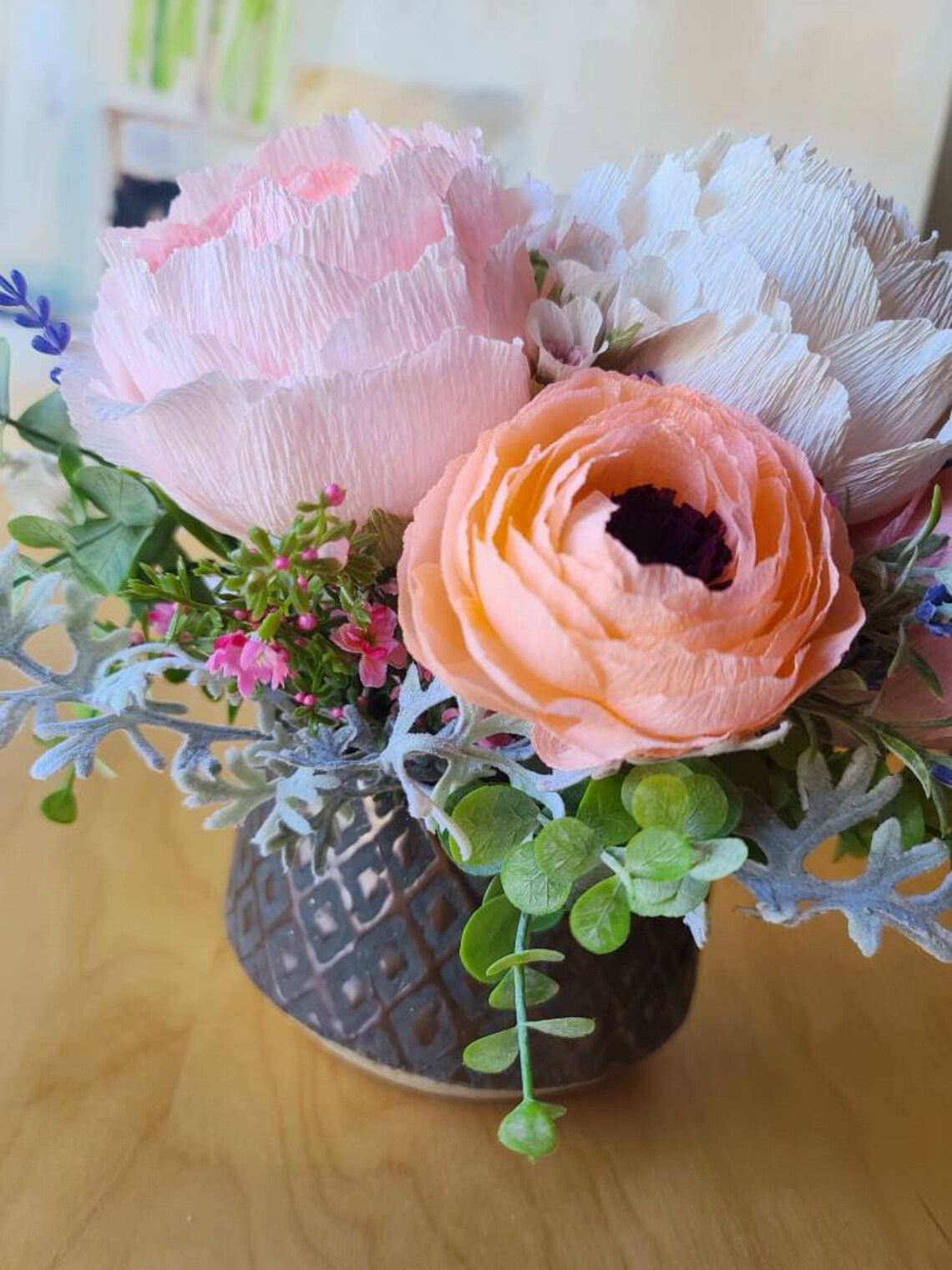 Fine art paper flower arrangement for homestaging 2k6a25 Etsy