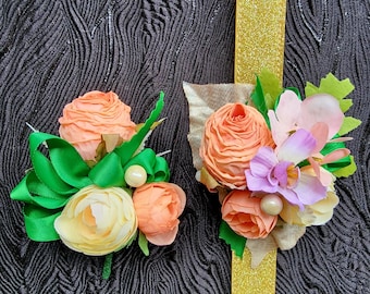 High school prom Corsage and boutonniere set, wedding set(210)