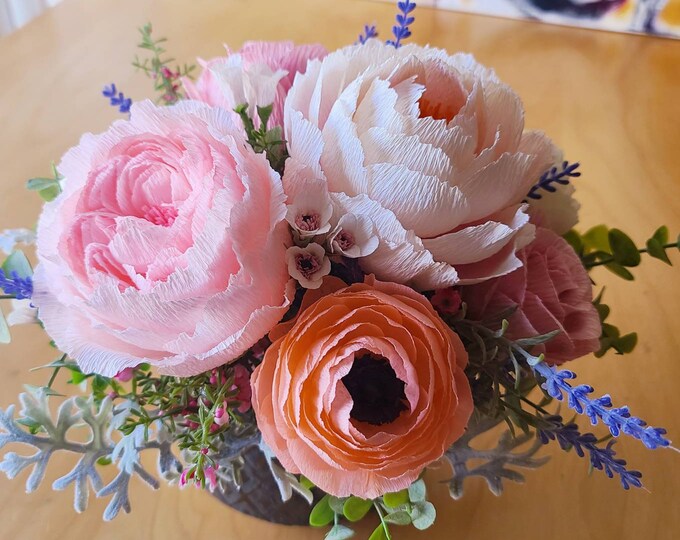 Fine Art Paper Flower Arrangement for Homestaging 2k6a25 Etsy