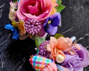 Artificial Flower Corsage and Boutonniere Set, Prom Wedding Accessories(403)