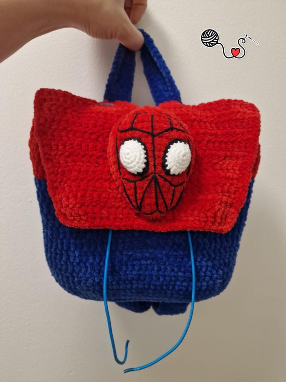 Backpack Spiderman Crochet Pattern (Digital