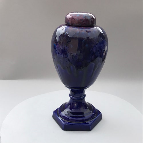 Ceramic Handmade Keepsake Urn or Pet top Urn