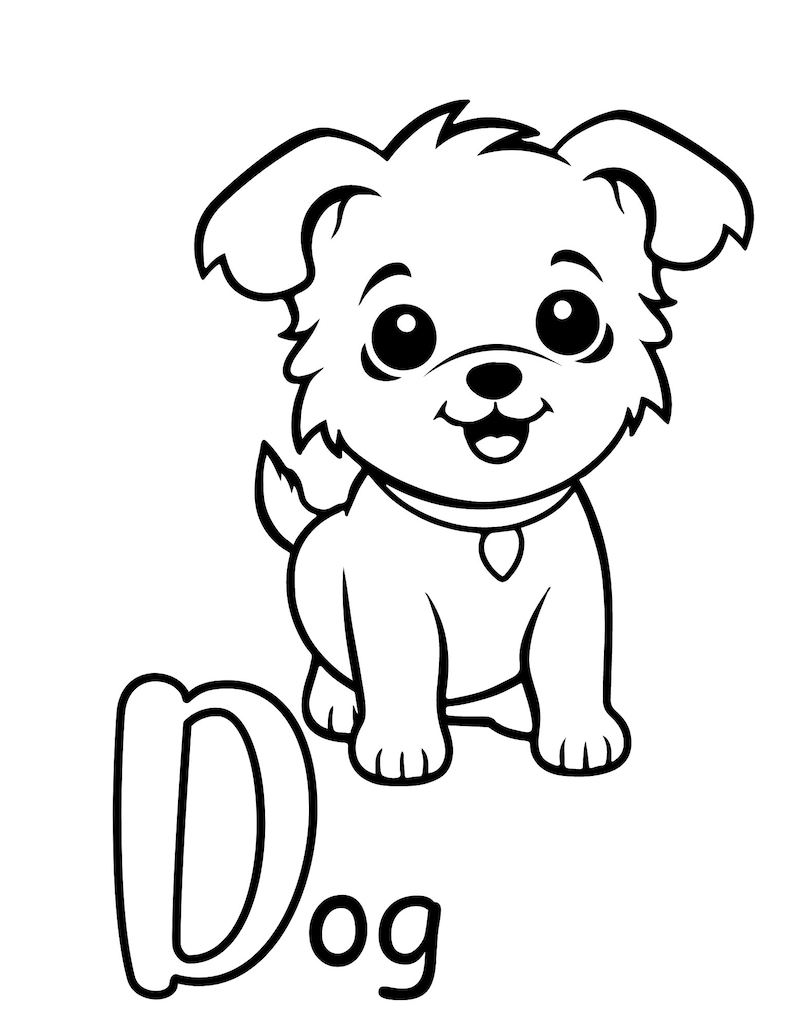 Printable Kids Alphabet Coloring Book and Letter Writing Guide (digital