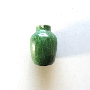 Antique Wheatley Style Pottery Matte Green Vase Original Signed Marked