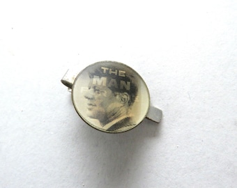 Vintage Hologram Political Pin John F Kennedy Man For The 60s, Vintage Political Pin, Made in USA