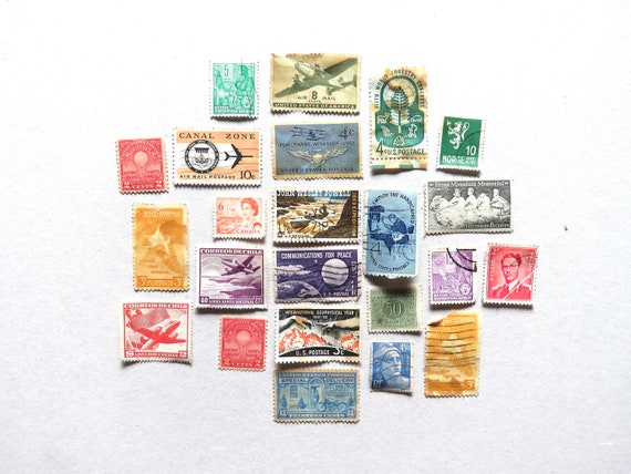 Vintage Postage Stamp Collection, United States & International  display picture 1