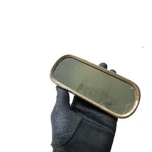 Antique Vintage Chrome Car Truck Auto View Oval Mirror