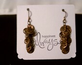 Smiley Face Copper Earrings