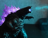 Godzilla Humidifier with Atomic Breath Light Effects Handmade Monster Fan Lamp Unique Desk Decor Birthday Holiday Gift for Kaiju Collectors