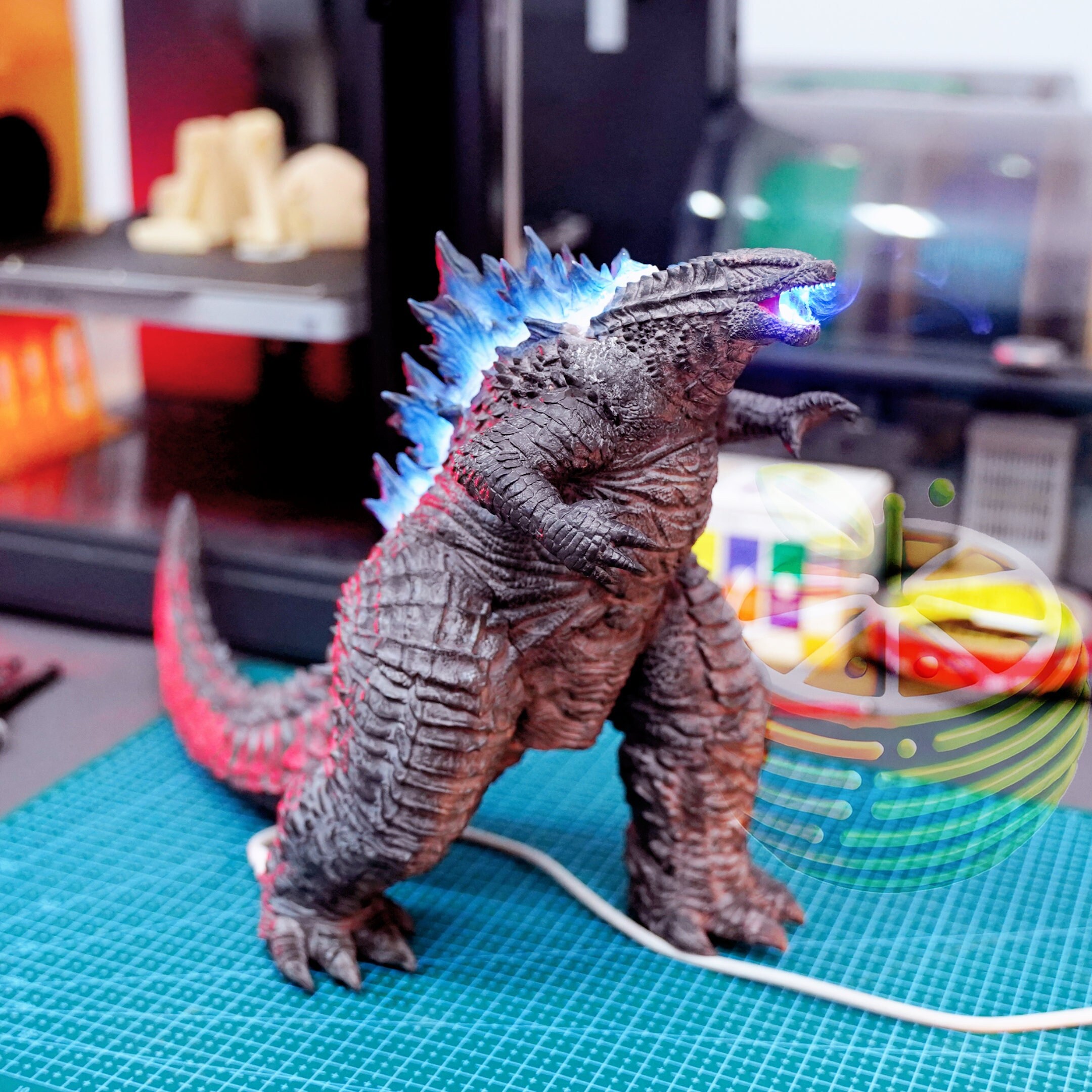 Atomic Breath Godzilla Humidifier Dynamic Light Effects Handmade Monster Table Lamp Unique Fan Decor Birthday Holiday Gift for Collectors Etsy Australia
