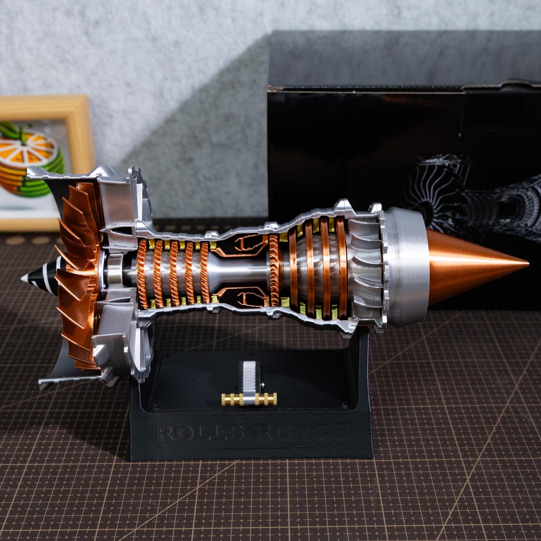 Modèle de moteur d'avion à turboréacteur fonctionnel imprimé en 3D SKY Modèle de moteur d'avion à turboréacteur fonctionnel imprimé en 3D SKY