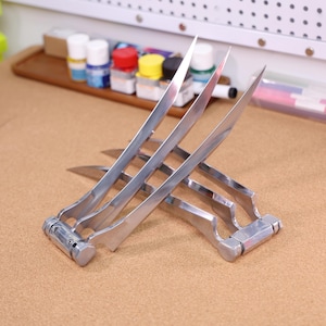 Wolverine Claws X-Men Blade Replica Aluminum Alloy Claws Deadpool Logan DC Collection Cosplay 1:1 Metal Claws Wearable Movie Props Replica