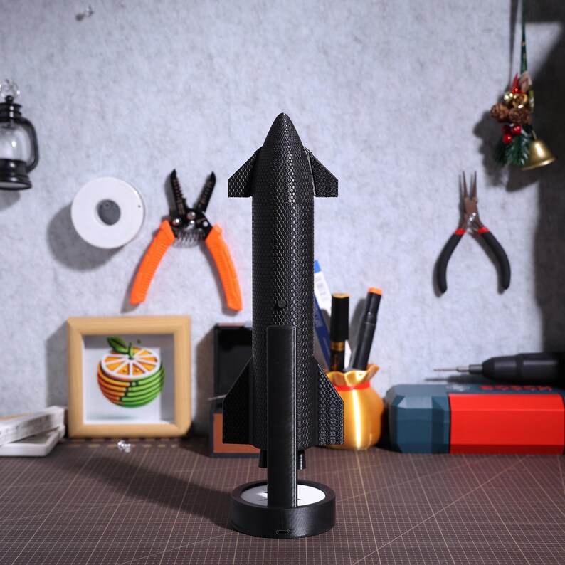 Spacex Starship Rocket Humidifier PLA 3D Printed Lunching Humidifier