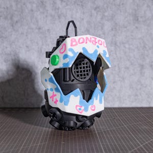 Jinx Grenade Bluetooth Speaker 3D Print Hand-Painted DIY League of Legends Wireless Audio USB Rechargeable Power Gamer Gift Birthday Present