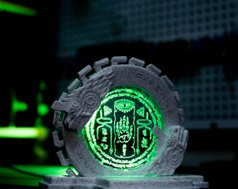 Zonai Ouroboros Shrine 3D Print Lamp Decor Zelda Tears of the