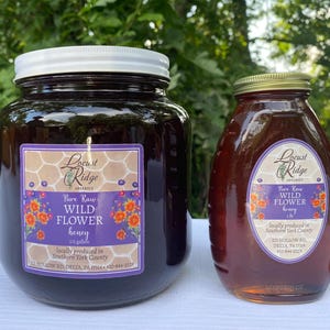 Pure Raw Wildflower Honey / By Local Amish farm in Pennsylvania/ Free shipping
