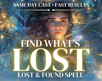 FIND WHAT’S LOST Spell | Recover Missing Items | Powerful Retrieval Ritual | Locate Lost Possessions | SelenesMagick