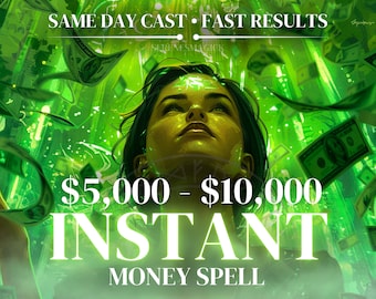 Hechizo para ganar dinero rápido/inmediato de 5k a 10k / Atraer riqueza / Poderoso ritual de prosperidad financiera / SelenesMagick