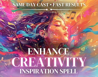 ENHANCE CREATIVITY Spell | Boost Artistic Inspiration | Powerful Creative Energy Ritual | Unlock Your Imagination | SelenesMagick