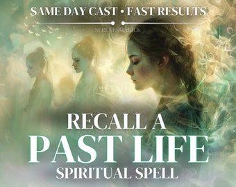 PAST LIFE Spell | Discover Previous Incarnations | Powerful Regression Ritual | Unlock Your Past Memories | SelenesMagick